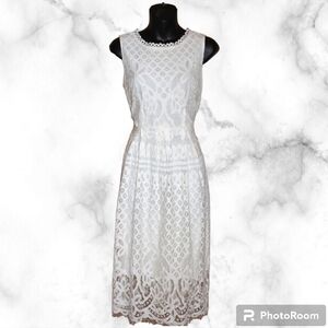 Veiisar Lace Sleeveless Dress - Fully Lined